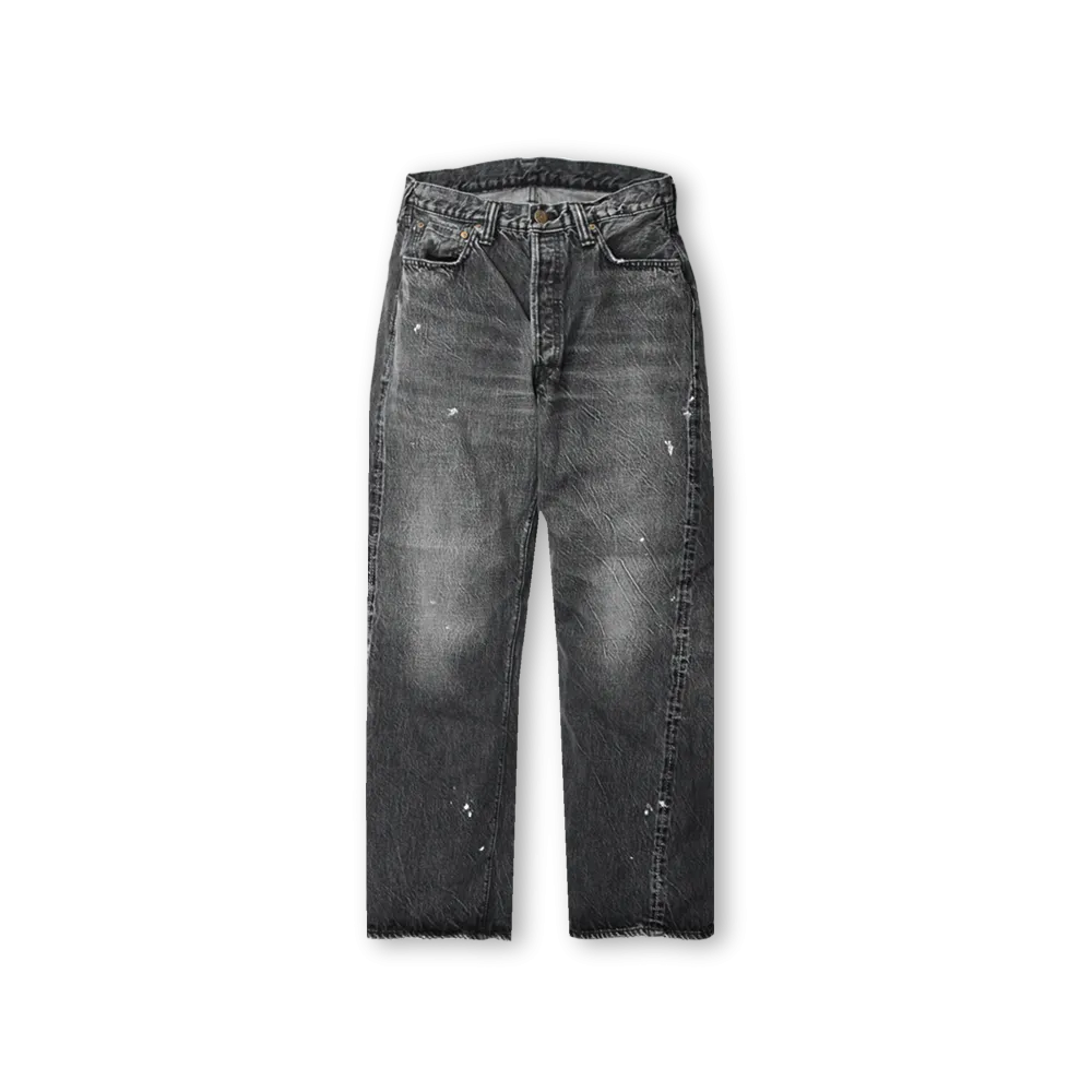 0105BKHW - Wide Black Denim Dartford