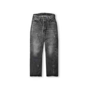 0105BKHW - Wide Black Denim Dartford