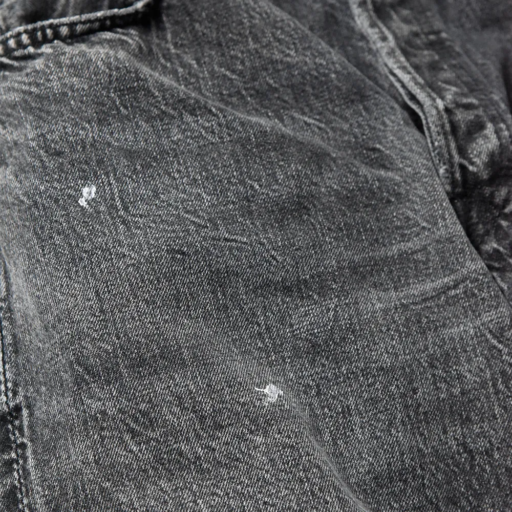 0105BKHW - Wide Black Denim Dartford