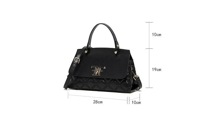 28CM Large Capacity Commuter Fashion Handheld Tote Bag 2868 off white