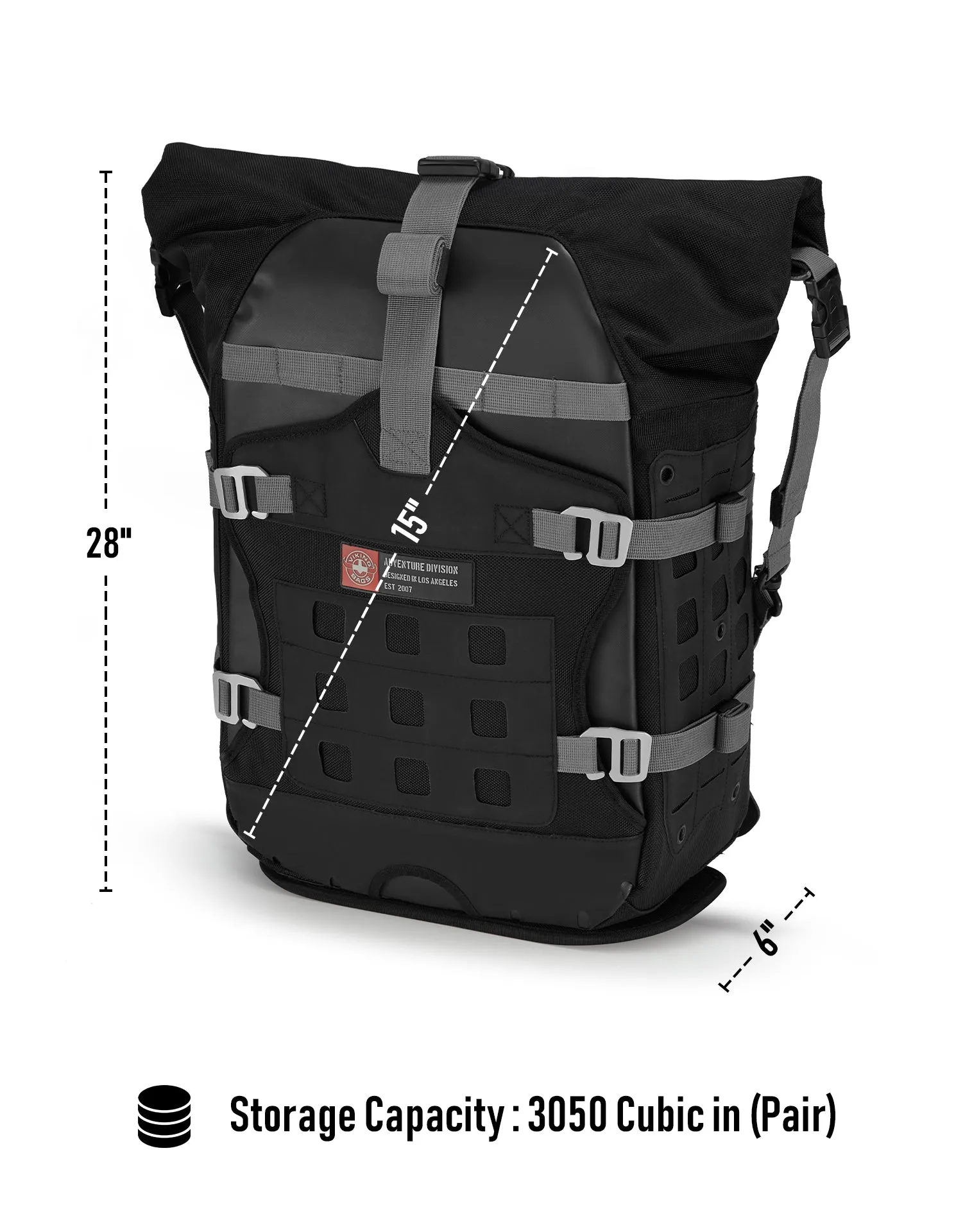 50L - Apex Triumph Tiger 1200 ADV Touring Panniers