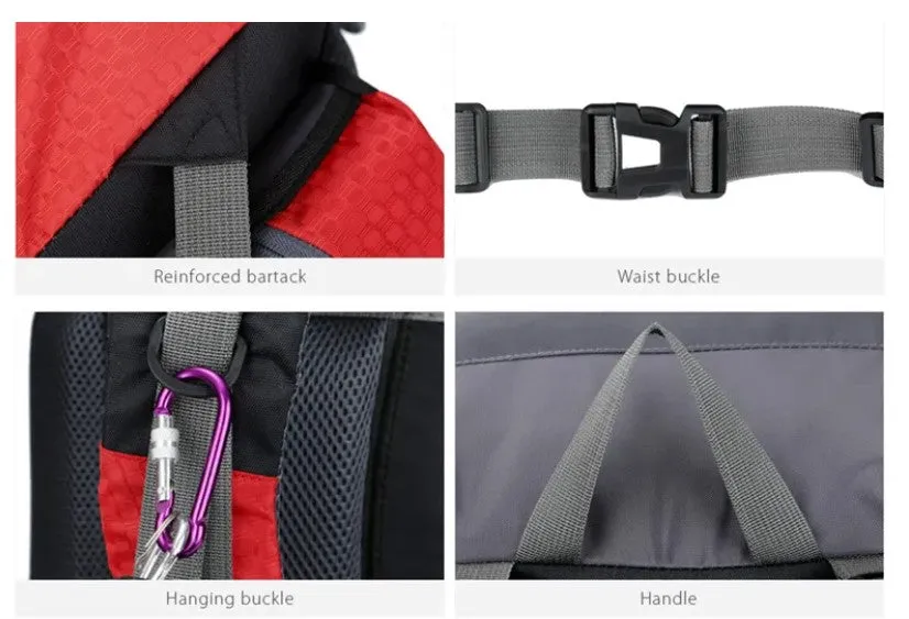 60L Outdoor Backpack Waterproof Lightweight - Hiking Camping Climbing