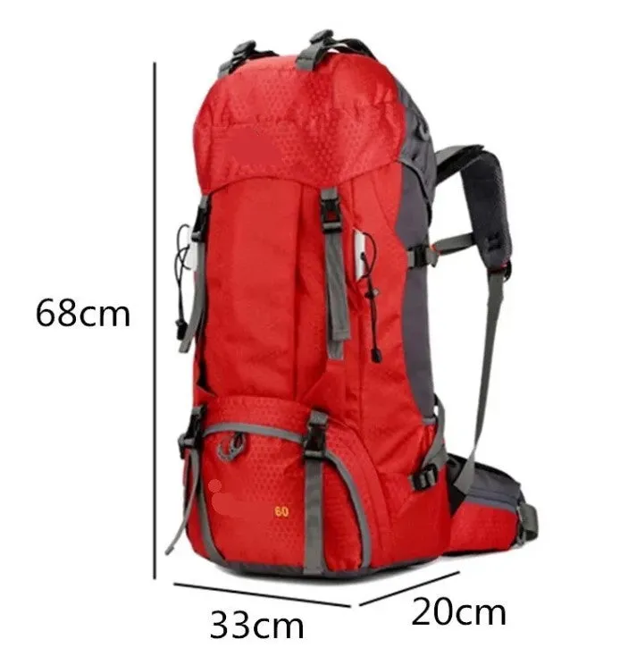 60L Outdoor Backpack Waterproof Lightweight - Hiking Camping Climbing