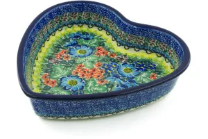 8" Heart Shaped Bowl - Splendid Meadow