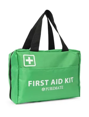 96 Piece Premium First Aid Kit Bag - Includes Eyewash, 2 x Cold (Ice) Packs and Emergency Blanket for Home, Office, Car, Caravan, Workplace, Travel