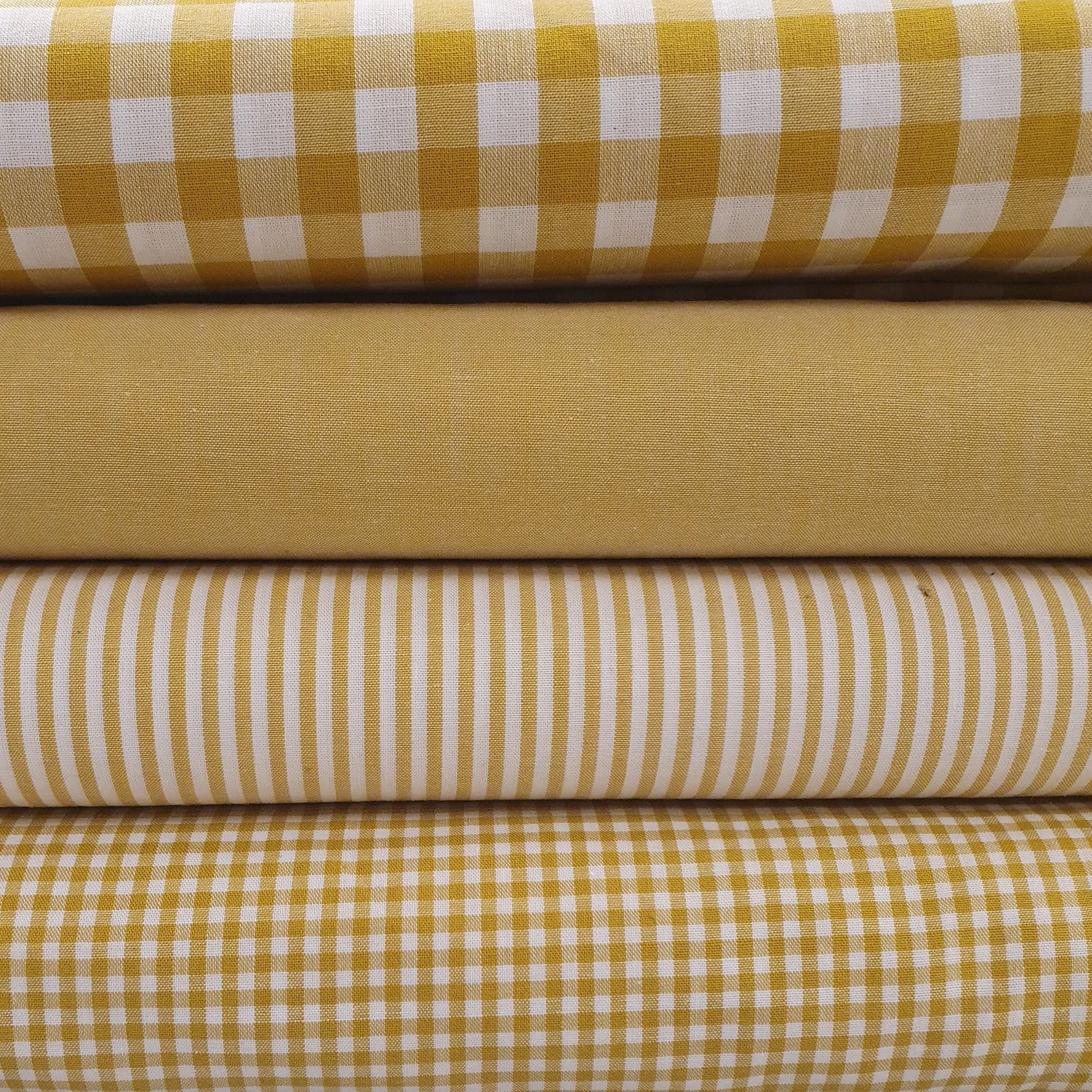 9mm Cotton Gingham - Ochre