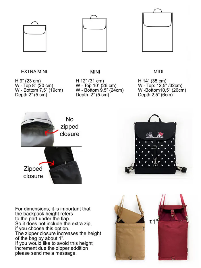 Aesthetic Mickey Backpack and Purse by ArisBags