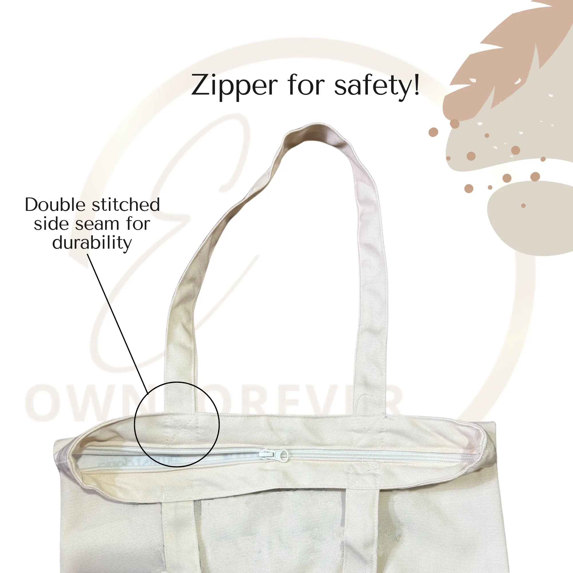 Alexa! Find Someone to Carry My Bag Tote Bag with Zipper Blue