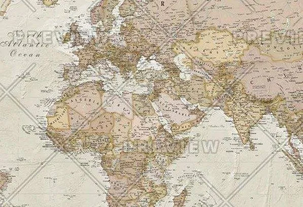 Antique World Map by Maps International (2016)