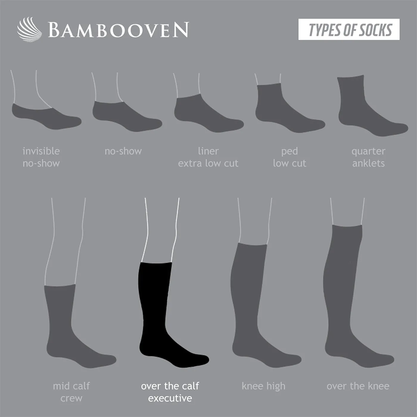 Bambooven Men’s Dress & Trouser Socks – Odor-Free Bamboo (6 Pairs) 624