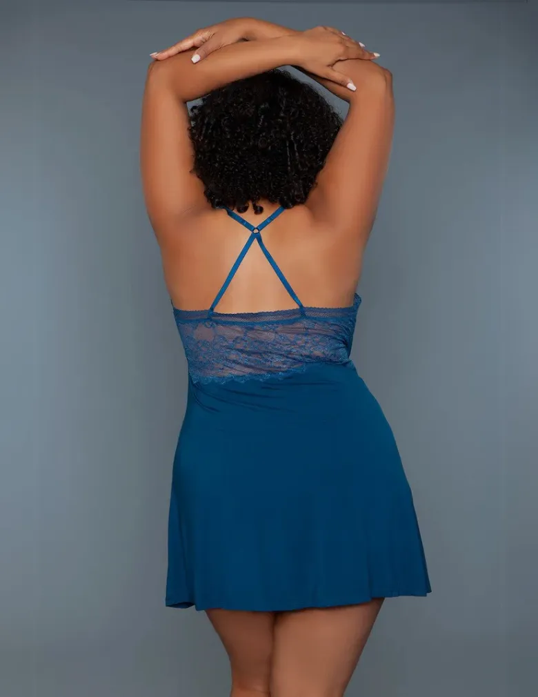 Be Wicked 2250P Hailee Babydoll Deep Royal