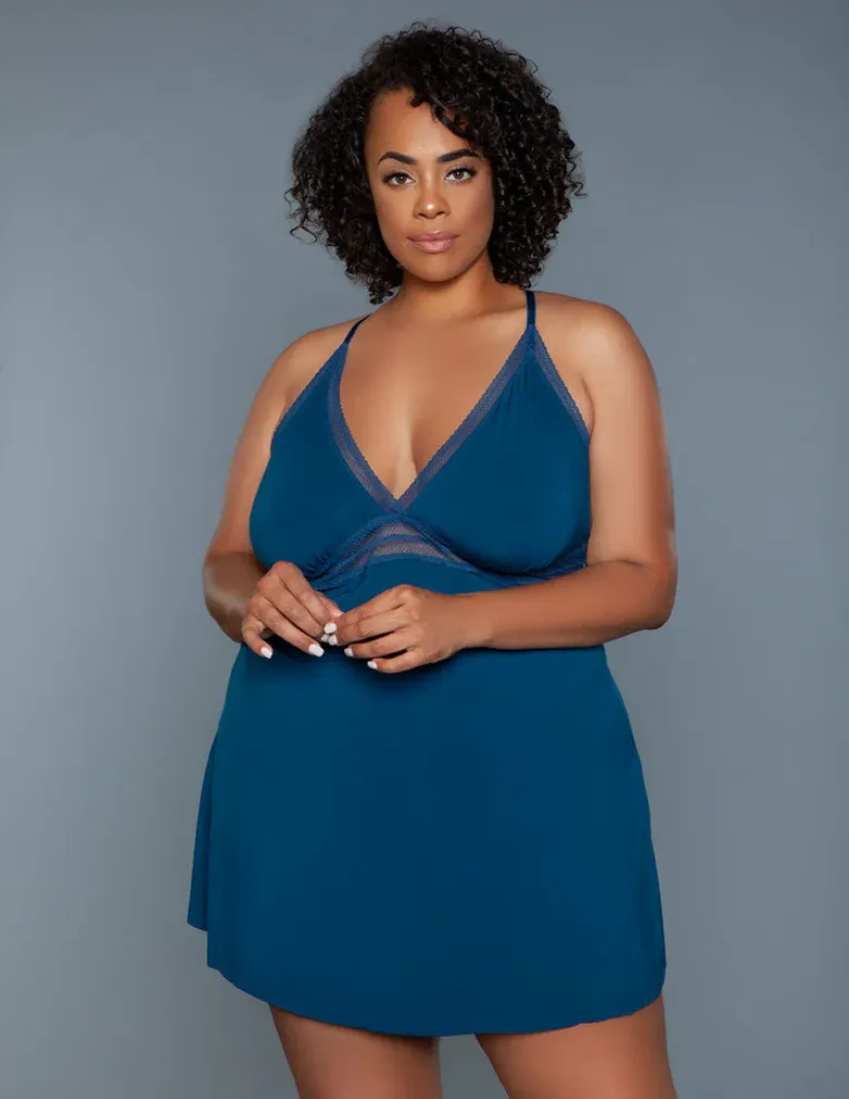 Be Wicked 2250P Hailee Babydoll Deep Royal