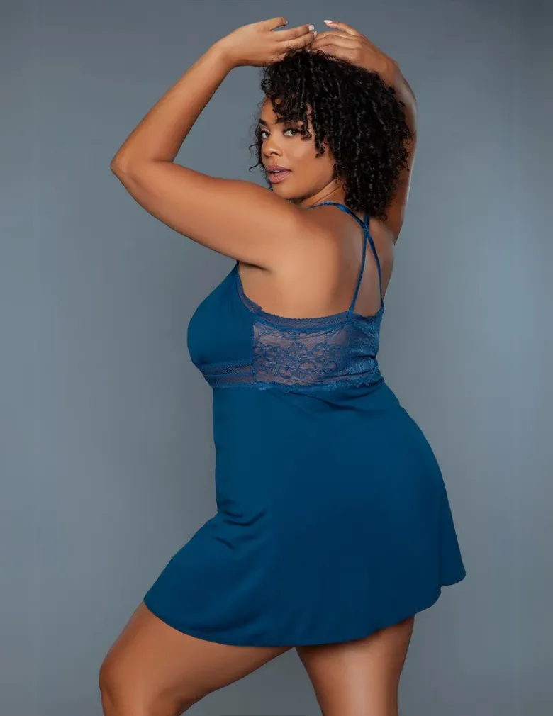 Be Wicked 2250P Hailee Babydoll Deep Royal
