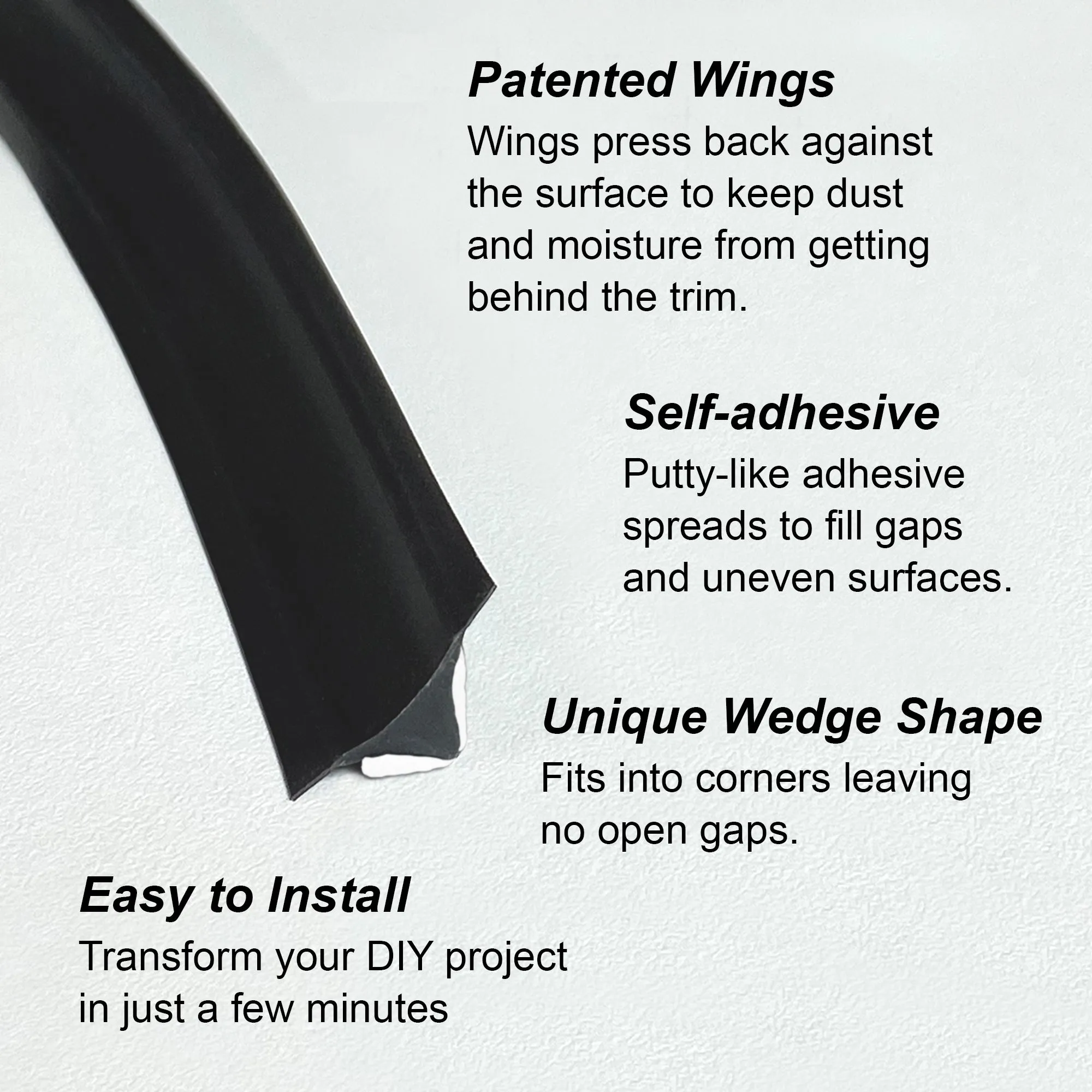 Black Flexible Trim