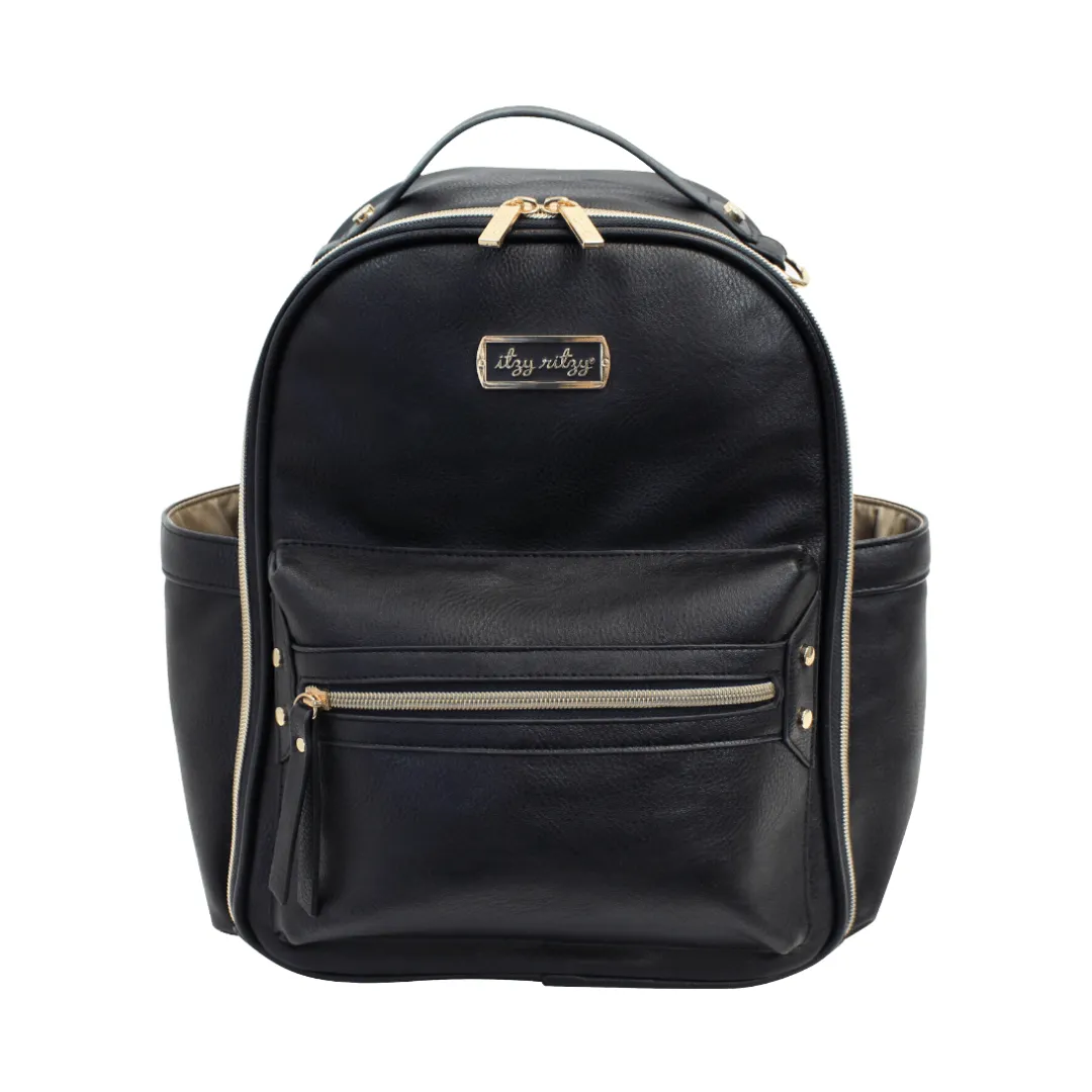 Black Itzy Mini™ Diaper Bag Backpack S6046