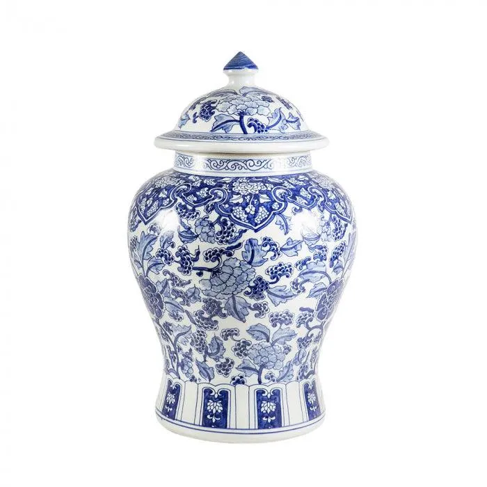 Blue and White Ming Ginger Jar