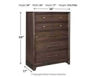 Brueban Queen Panel Bed with 2 Storage Drawers with Mirrored Dresser, Chest and 2 Nightstands