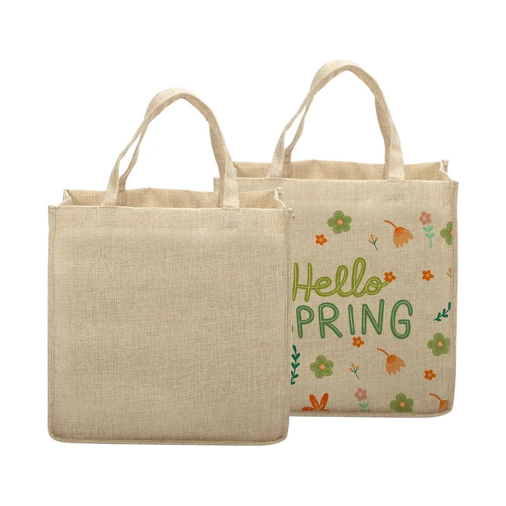 Burlap Tote Bag Natural - 30 x 30 x 19 cm