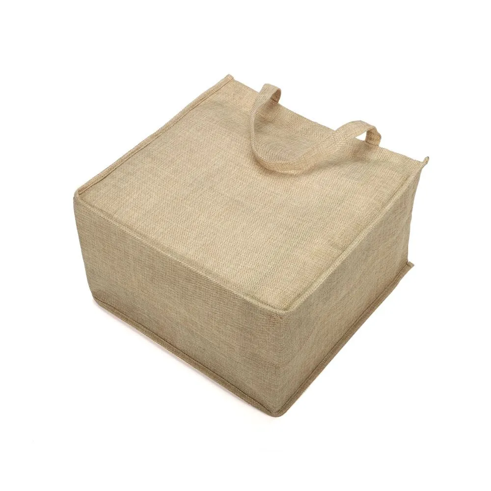 Burlap Tote Bag Natural - 30 x 30 x 19 cm