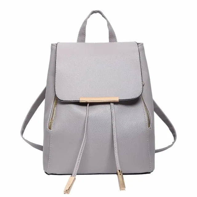 College Leather Backpack