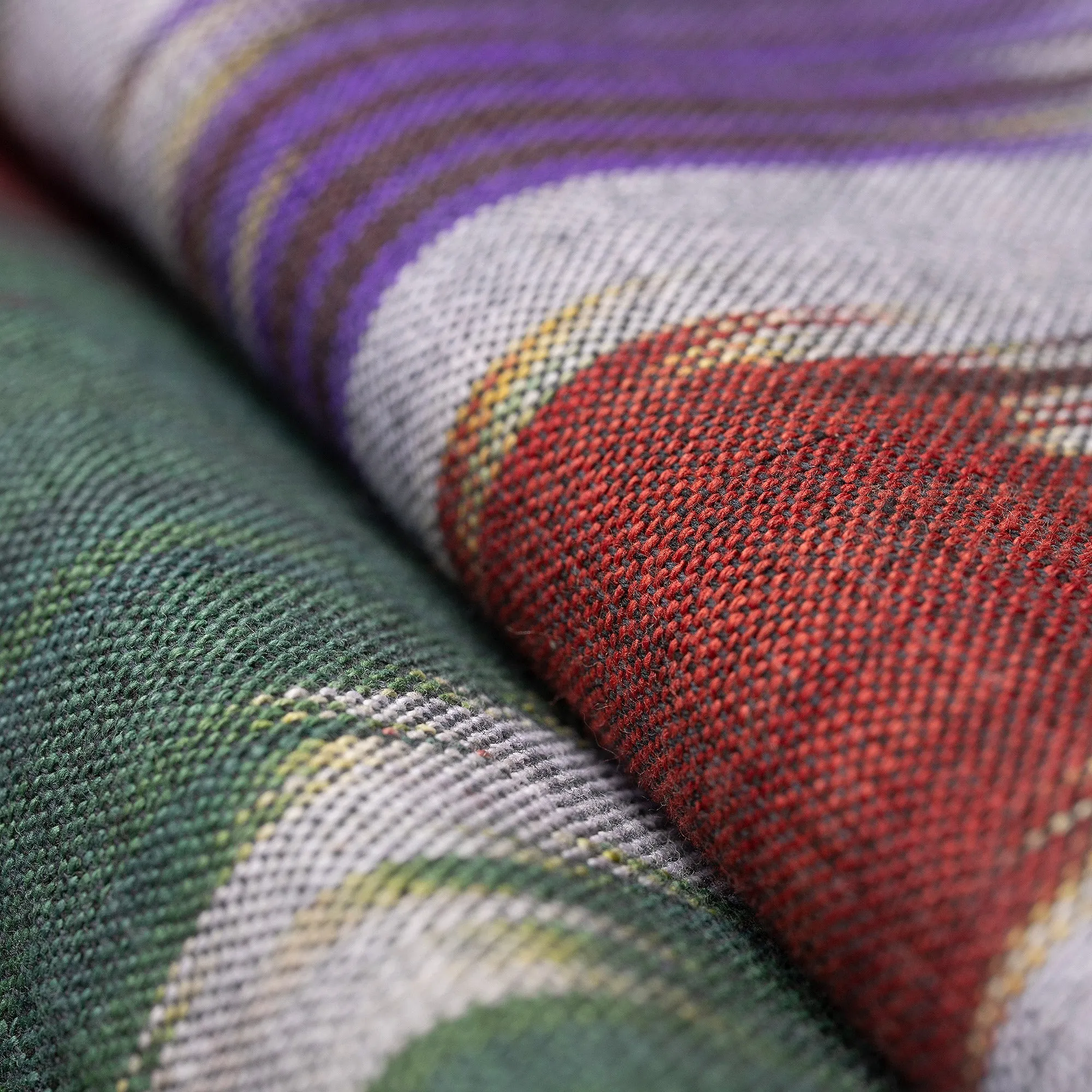 Colorful Fringed Cotton Ikat Scarf Hand-Woven in Uzbekistan - Symphony of Colors | NOVICA
