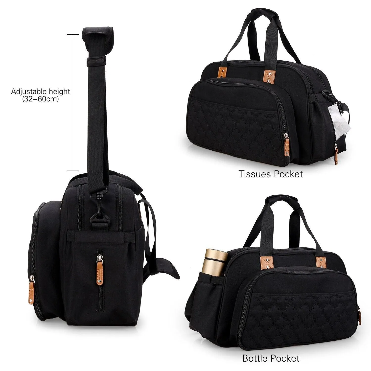 Convertible Baby Diaper Bag Changing Bed