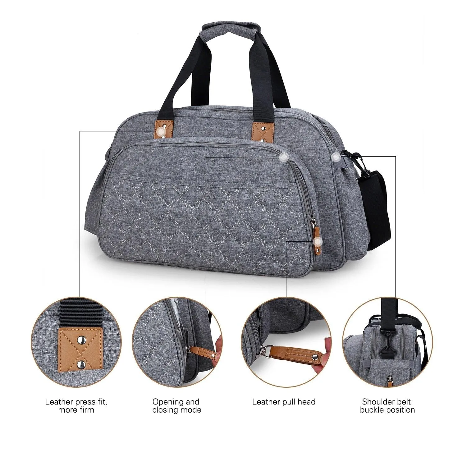 Convertible Baby Diaper Bag Changing Bed