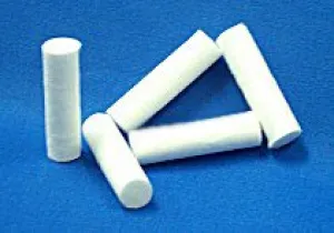 Cotton Dental Roll X-Ray Detectable Fabco® 3/8 X 1-1/2 Inch Cylindrical Sterile 5 per Pouch - First Aid  Mfr# 34911510