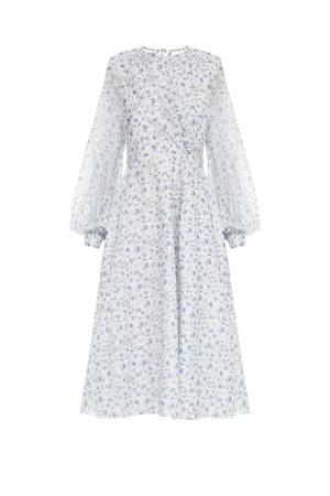 Cotton Dress with Floral Print
