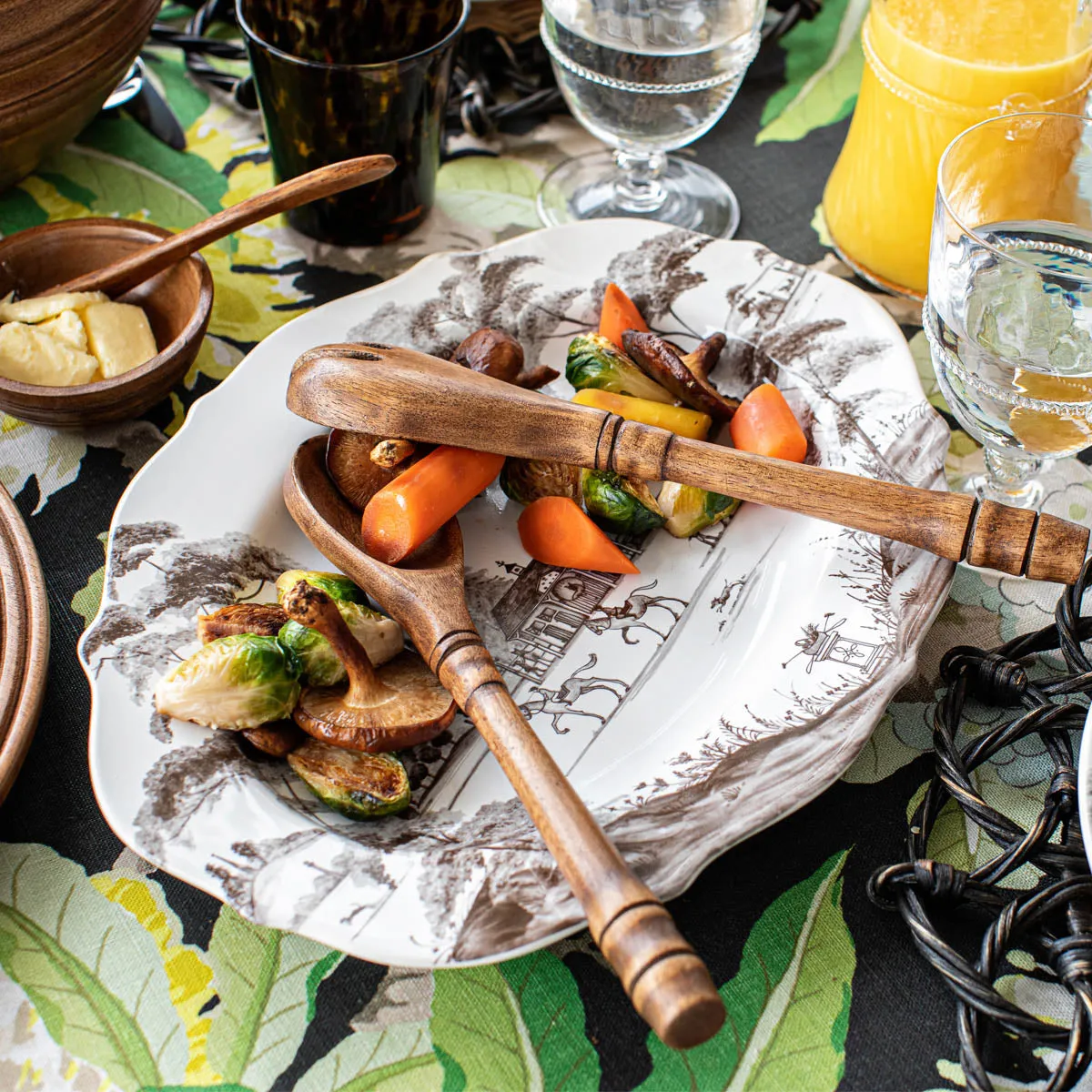 Country Estate 15" Platter - Flint Grey