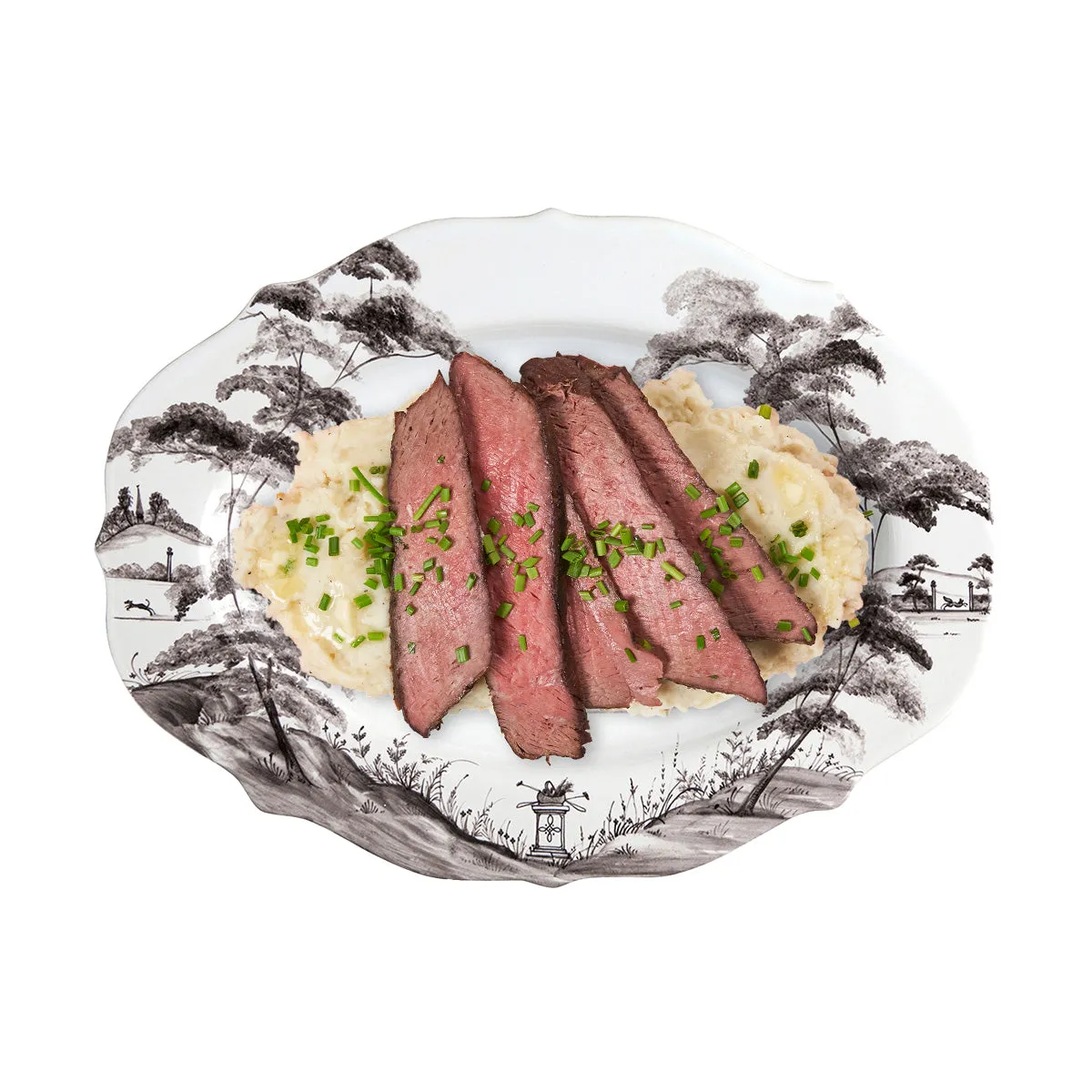 Country Estate 15" Platter - Flint Grey