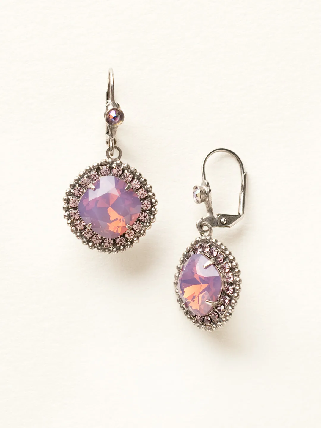 Cushion Cut Drop Dangle Earrings - ECB20ASVE