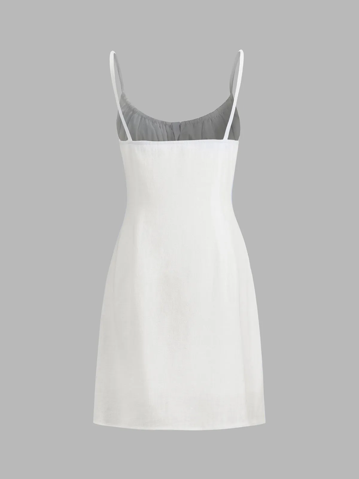 Darling Linen Graceful Plain Mini Dress