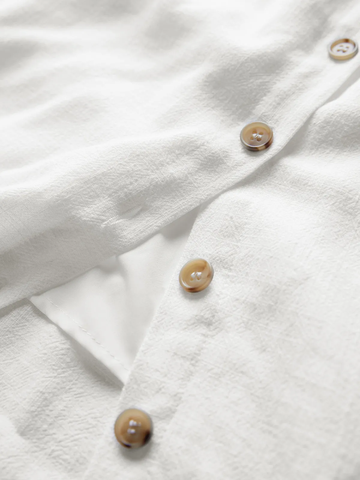 Darling Linen Graceful Plain Mini Dress