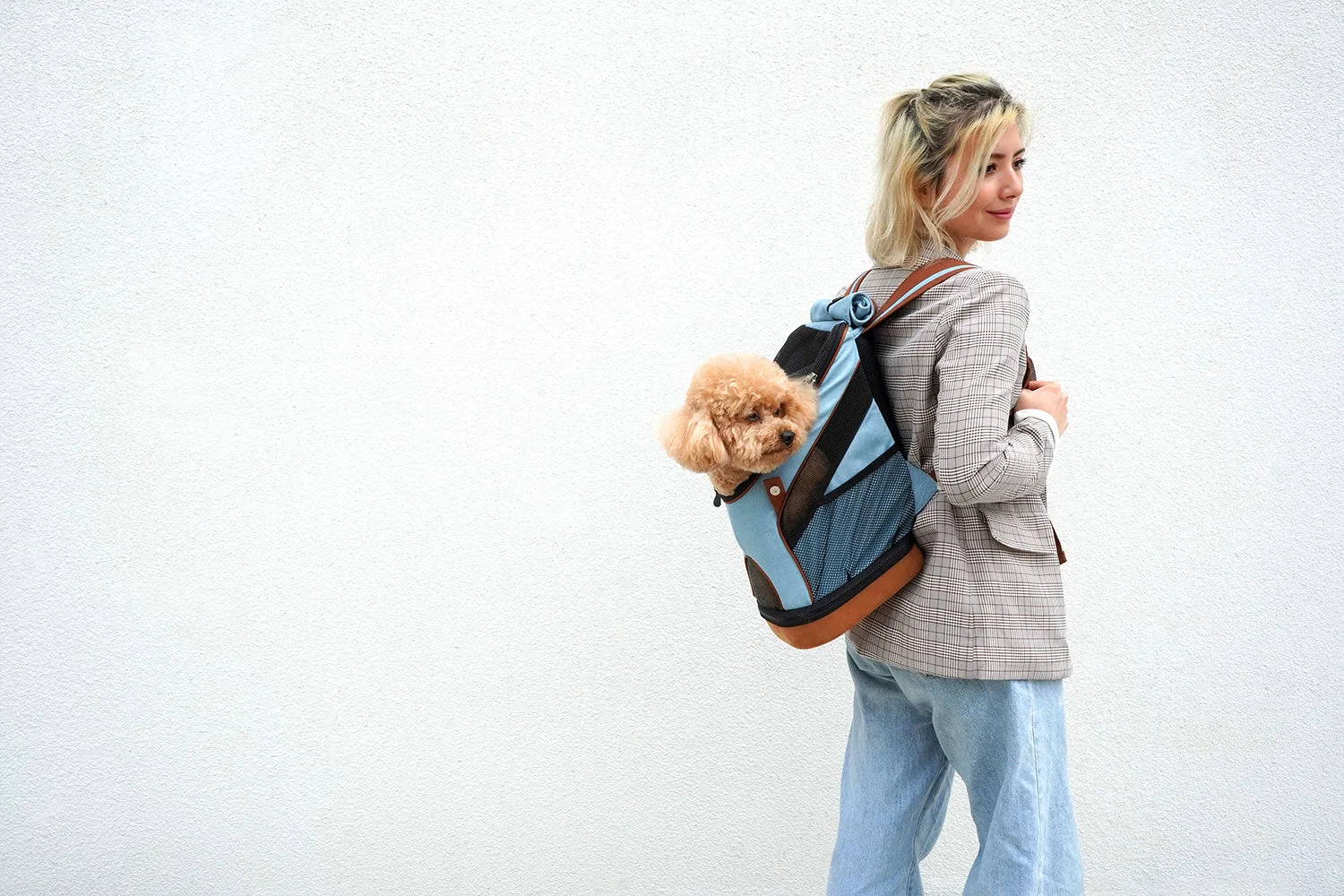 Denim Fun Lightweight Pet Backpack