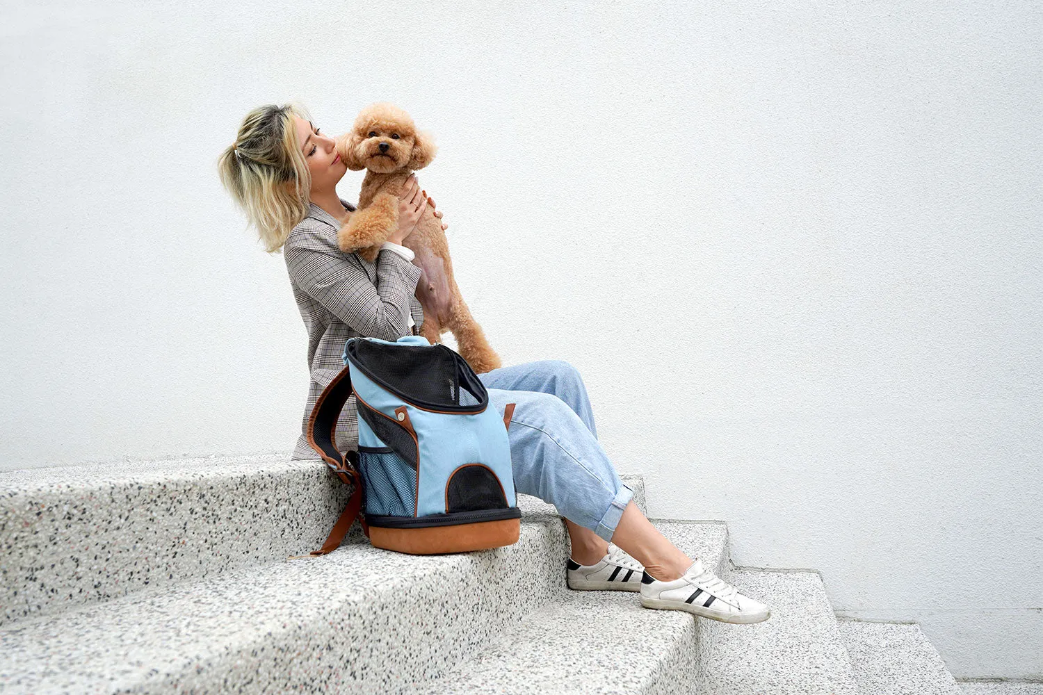 Denim Fun Lightweight Pet Backpack
