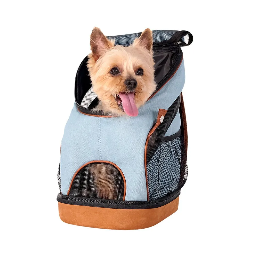 Denim Fun Lightweight Pet Backpack