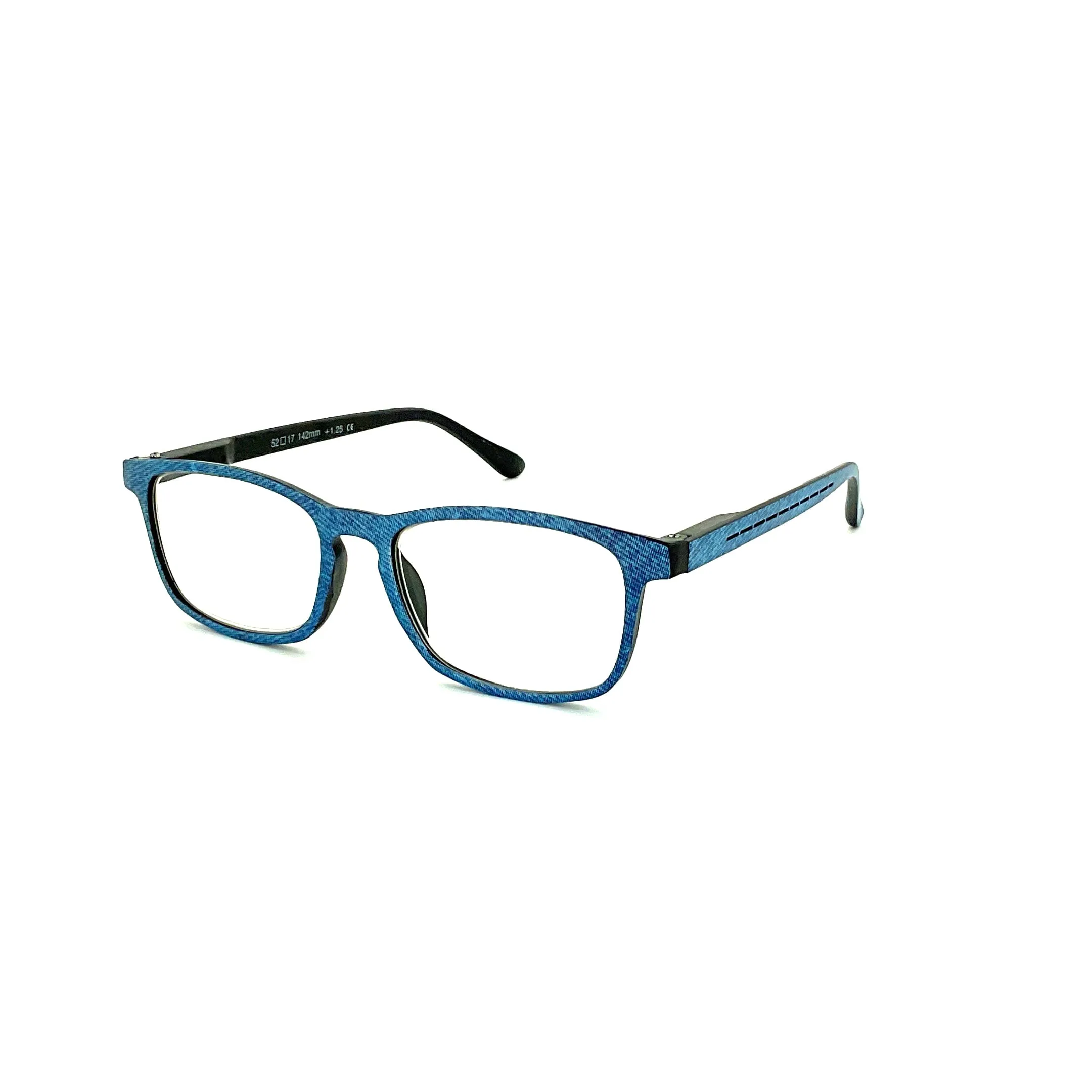 Denim Readers Square Frame With Matching Case
