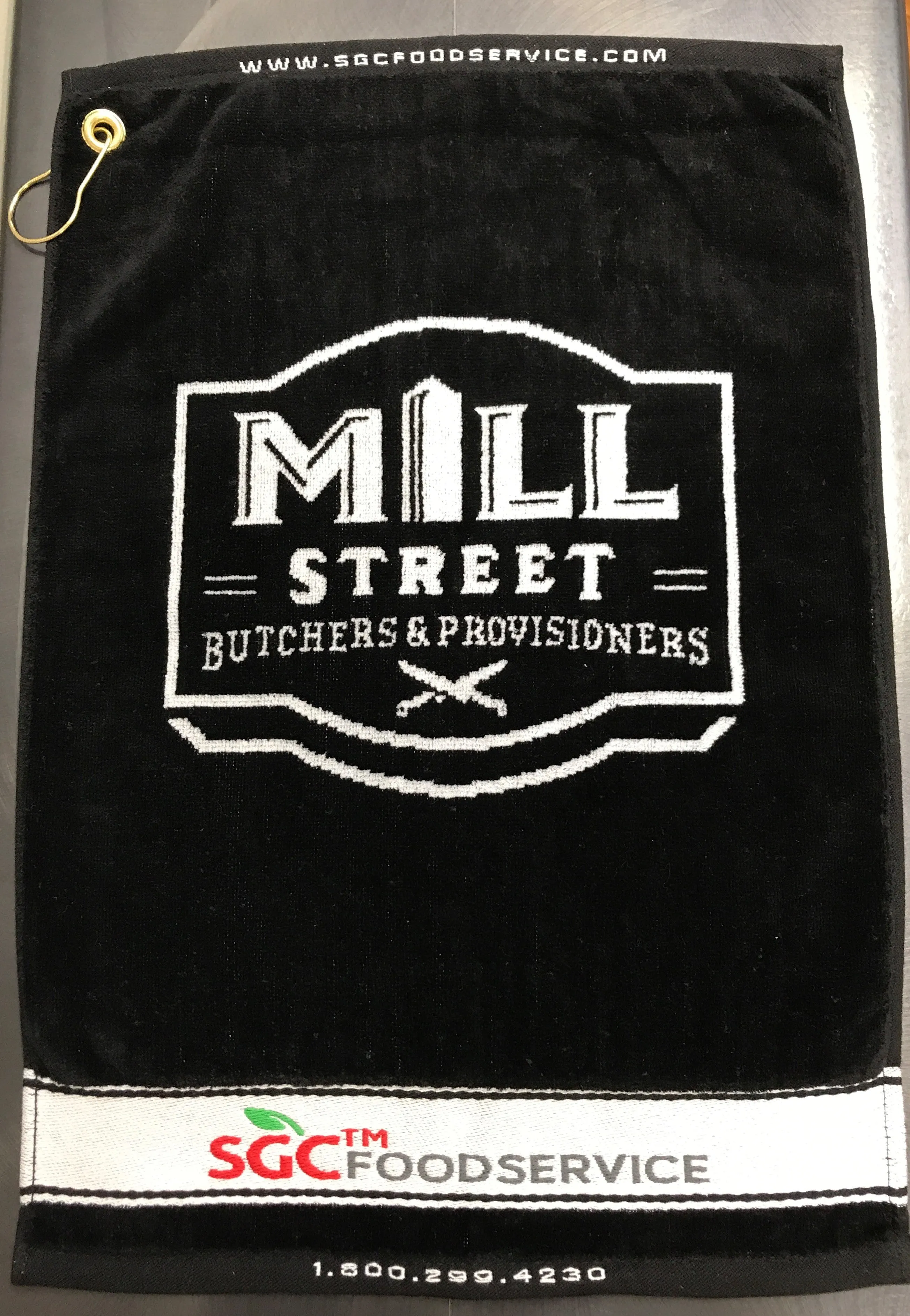 Designer Woven Grommeted Golf Towel - 1624DWT-QS