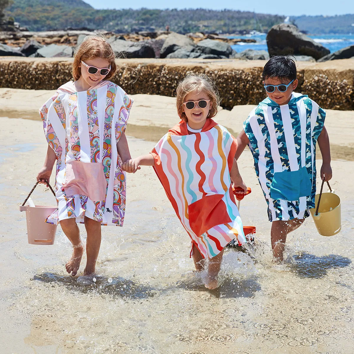 Dock & Bay Poncho Kids - Cool Camo