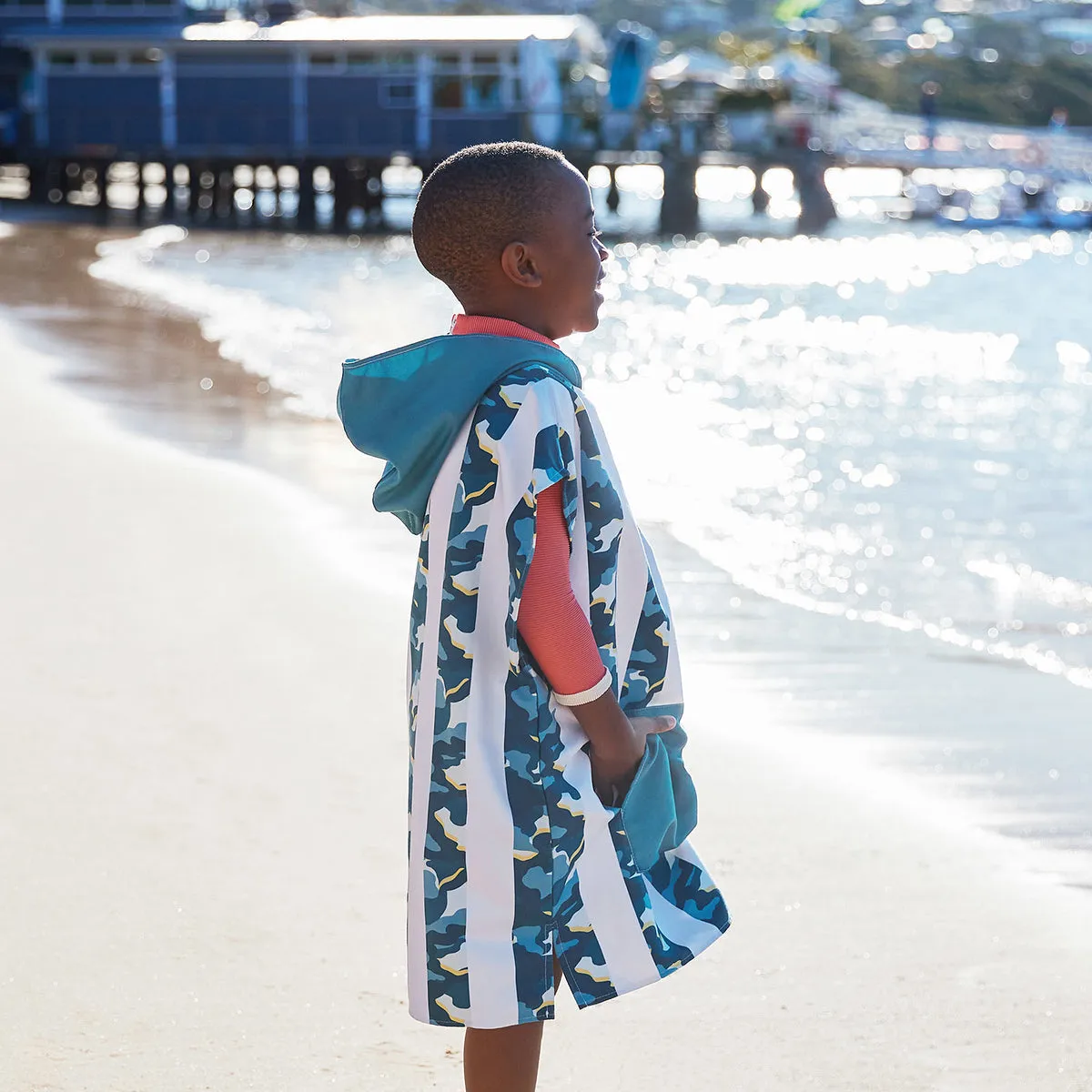 Dock & Bay Poncho Kids - Cool Camo