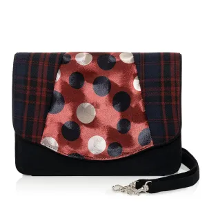 Dublin Bag Red Noir Matches Dee Dee Mid Heels by Ruby Shoo