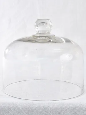 Early-20th-century patisserie blown glass dome 8¾"