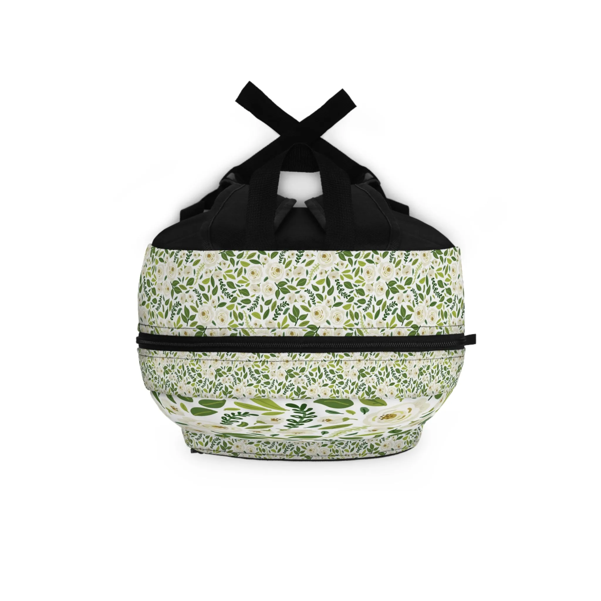 Eddy and Rita Women's White Floral Print Backpack - Premium Designer Bag for Stylish Moms, Nurses, and Professionals