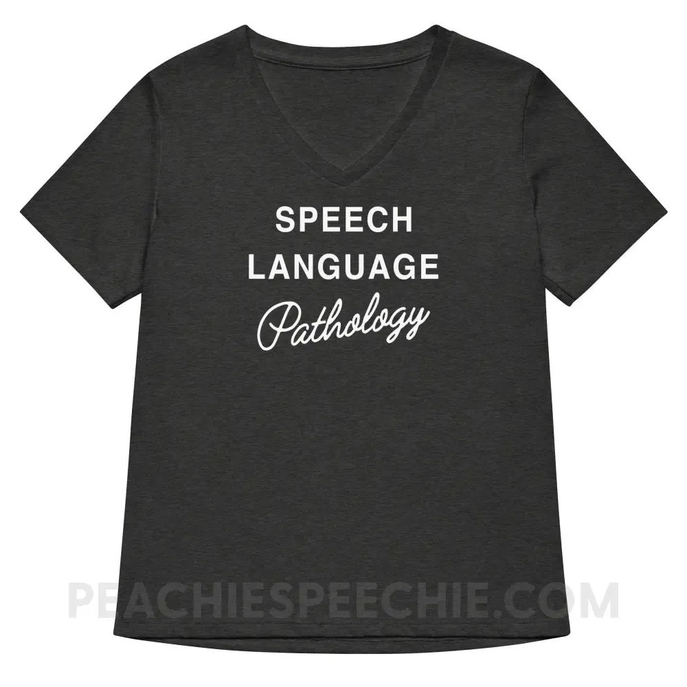 Elegant Speech Language Pathology Premium Women's V-Neck
