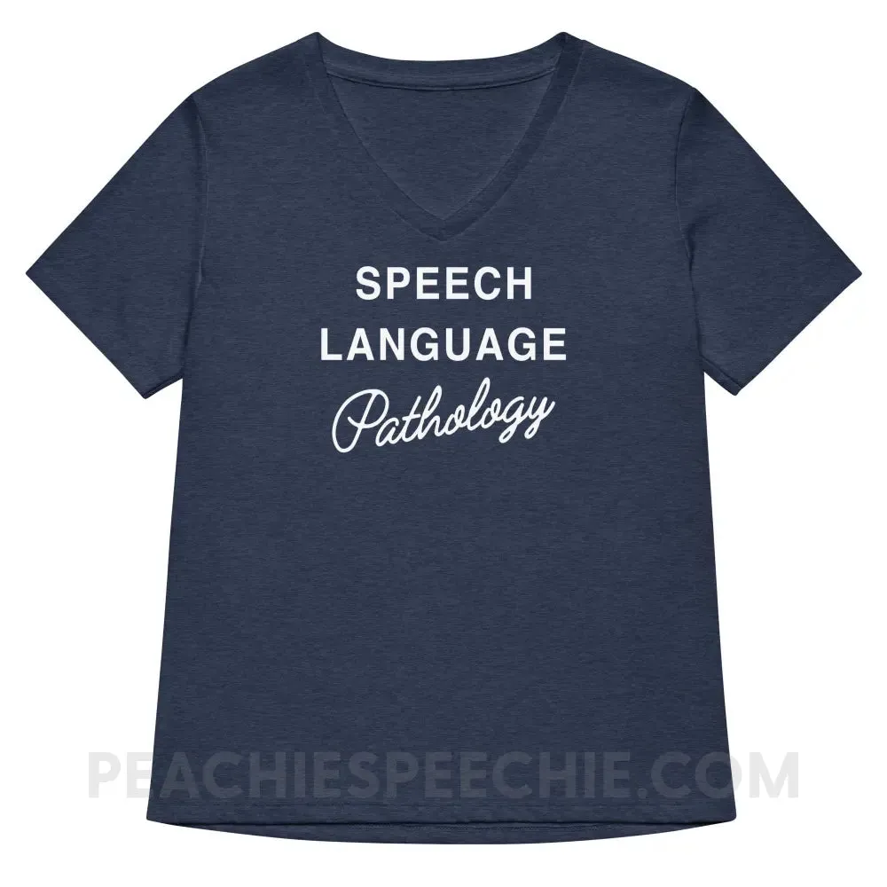 Elegant Speech Language Pathology Premium Women's V-Neck