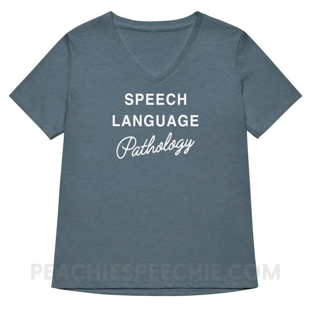 Elegant Speech Language Pathology Premium Women's V-Neck