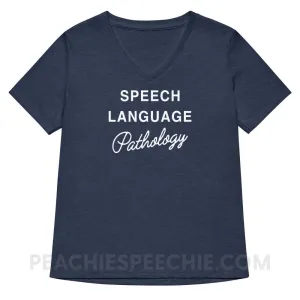 Elegant Speech Language Pathology Premium Women's V-Neck