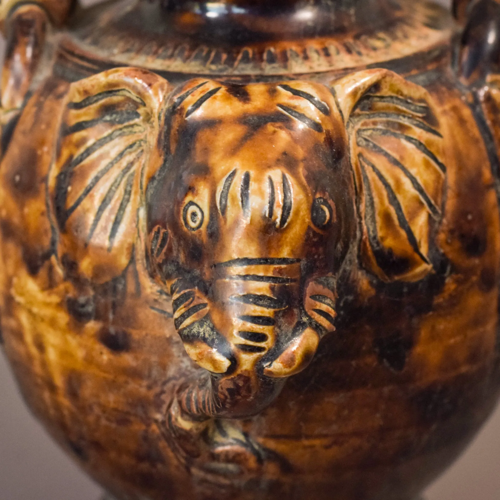 Elephant Head Vase - Ceramic