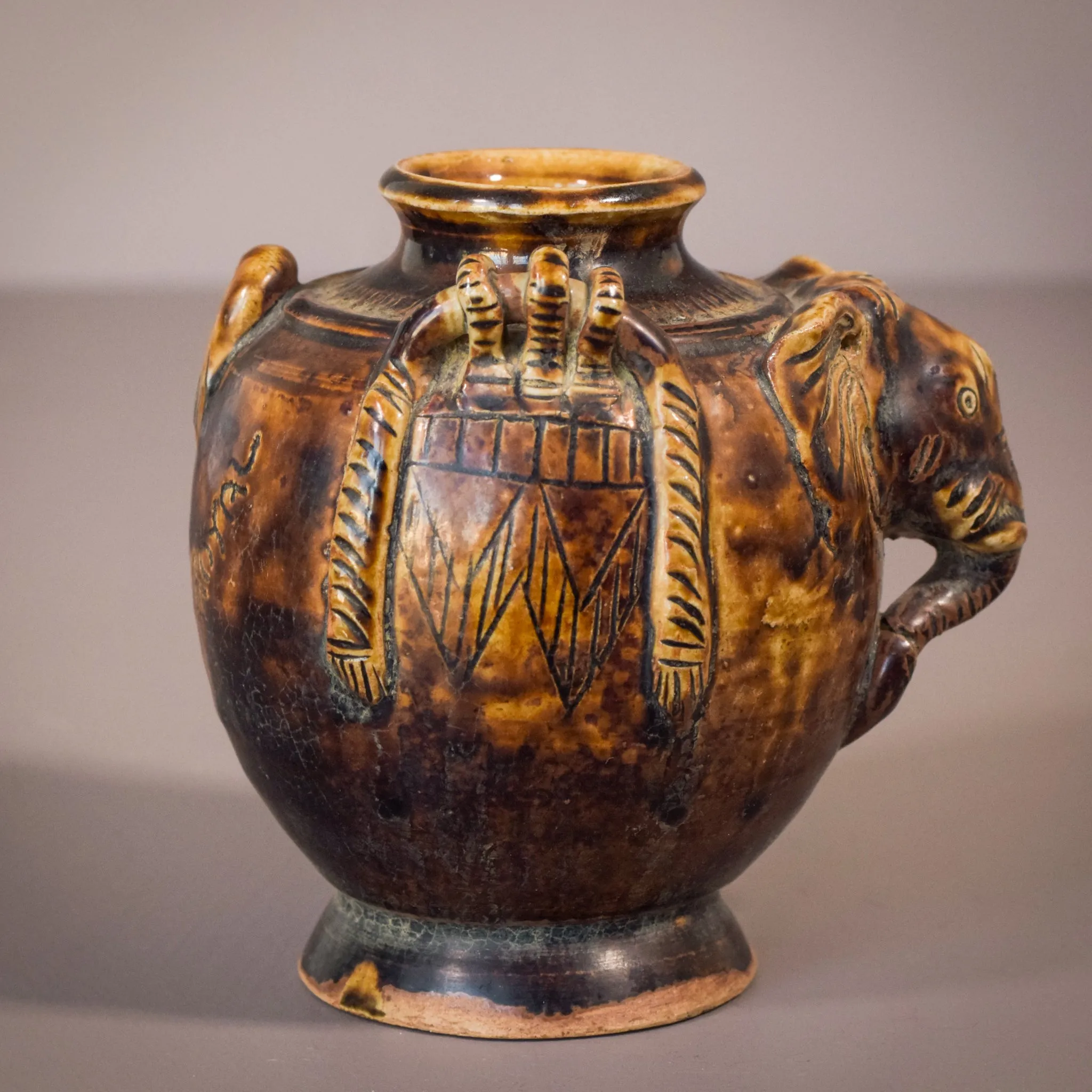 Elephant Head Vase - Ceramic